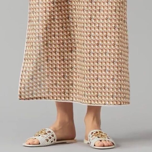 Tory Burch Eleanor Woven Leather Slides, Size 10 M - Picture 13 of 13